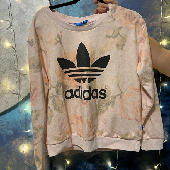 Adidas Floral Sweatshirt - Picture 1 of 5